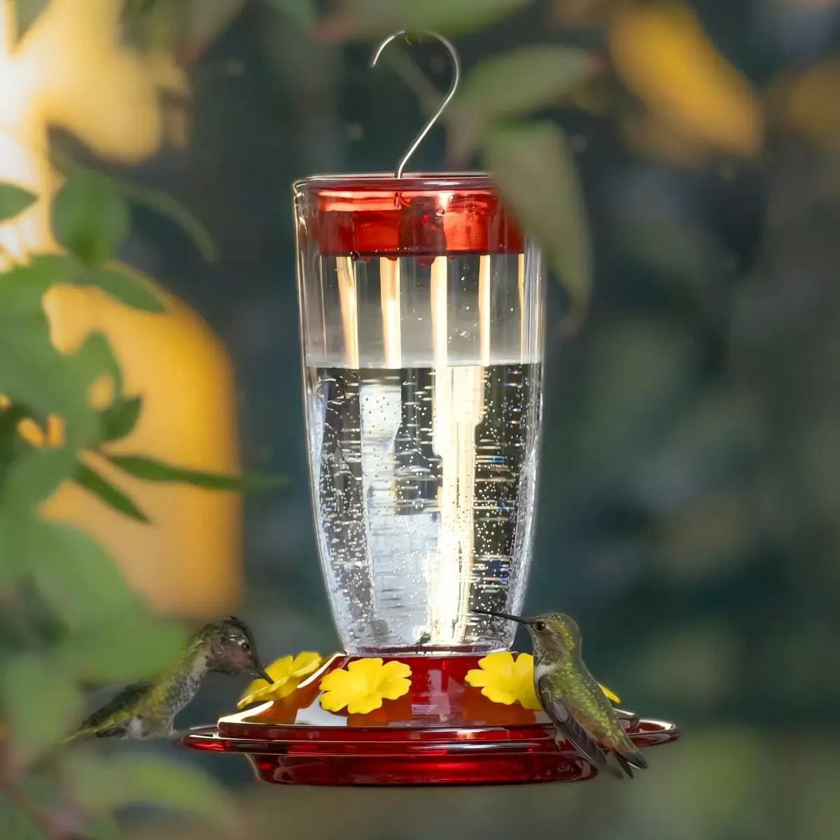 Kingsyard 16oz Plastic Hummingbird Feeder with Bee & Ant Proof
