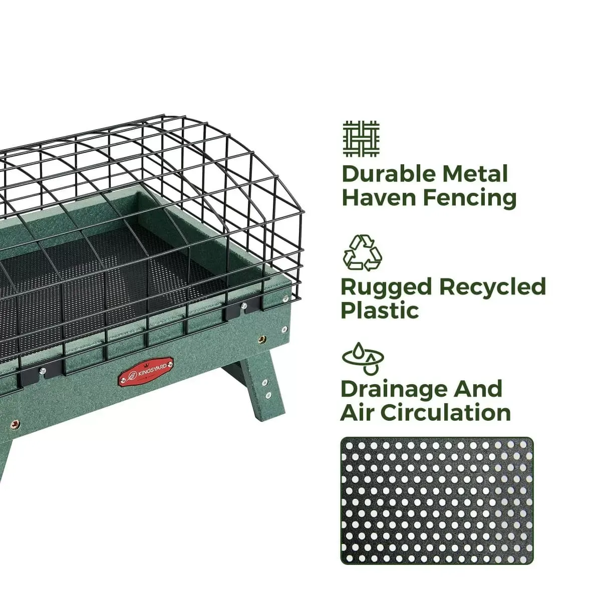 Kingsyard Squirrel Proof Caged Ground Bird Feeder 3