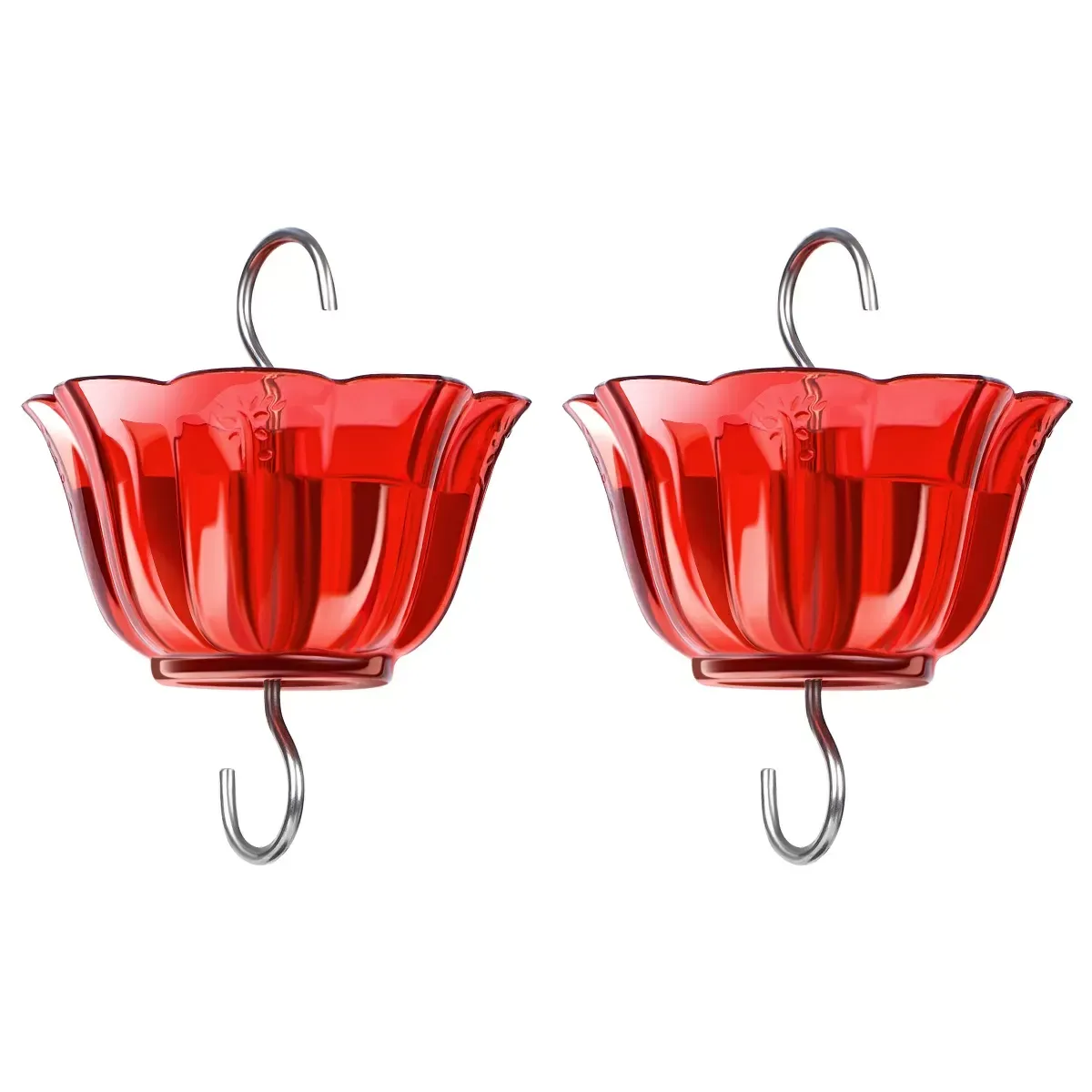 Red Kingsyard 2-Pack Ant Moat for Hummingbird Feeders 2