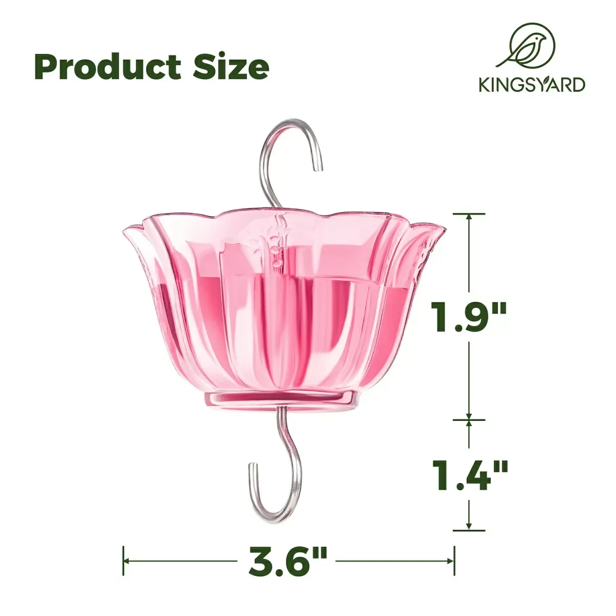 Pink Kingsyard 2-Pack Ant Moat for Hummingbird Feeders 3