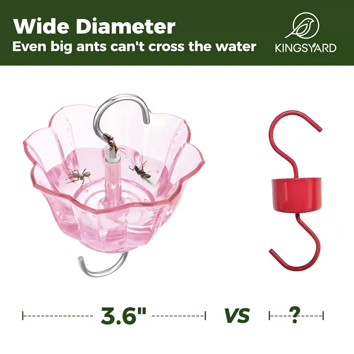 Pink Kingsyard 2-Pack Ant Moat for Hummingbird Feeders 5