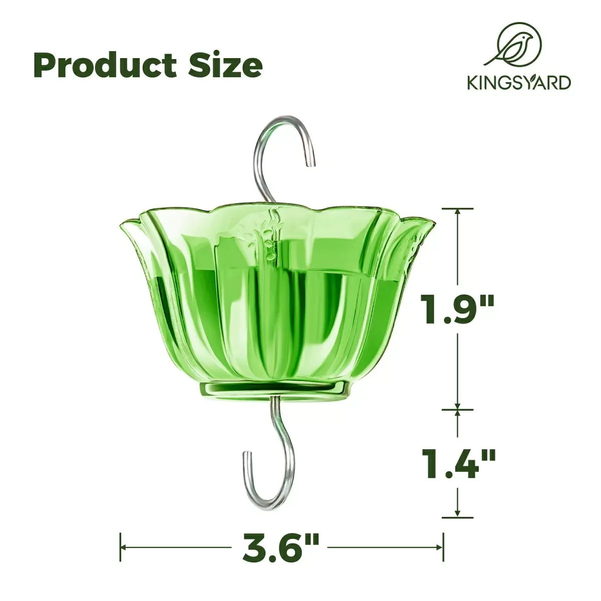 Green Kingsyard 2-Pack Ant Moat for Hummingbird Feeders 3