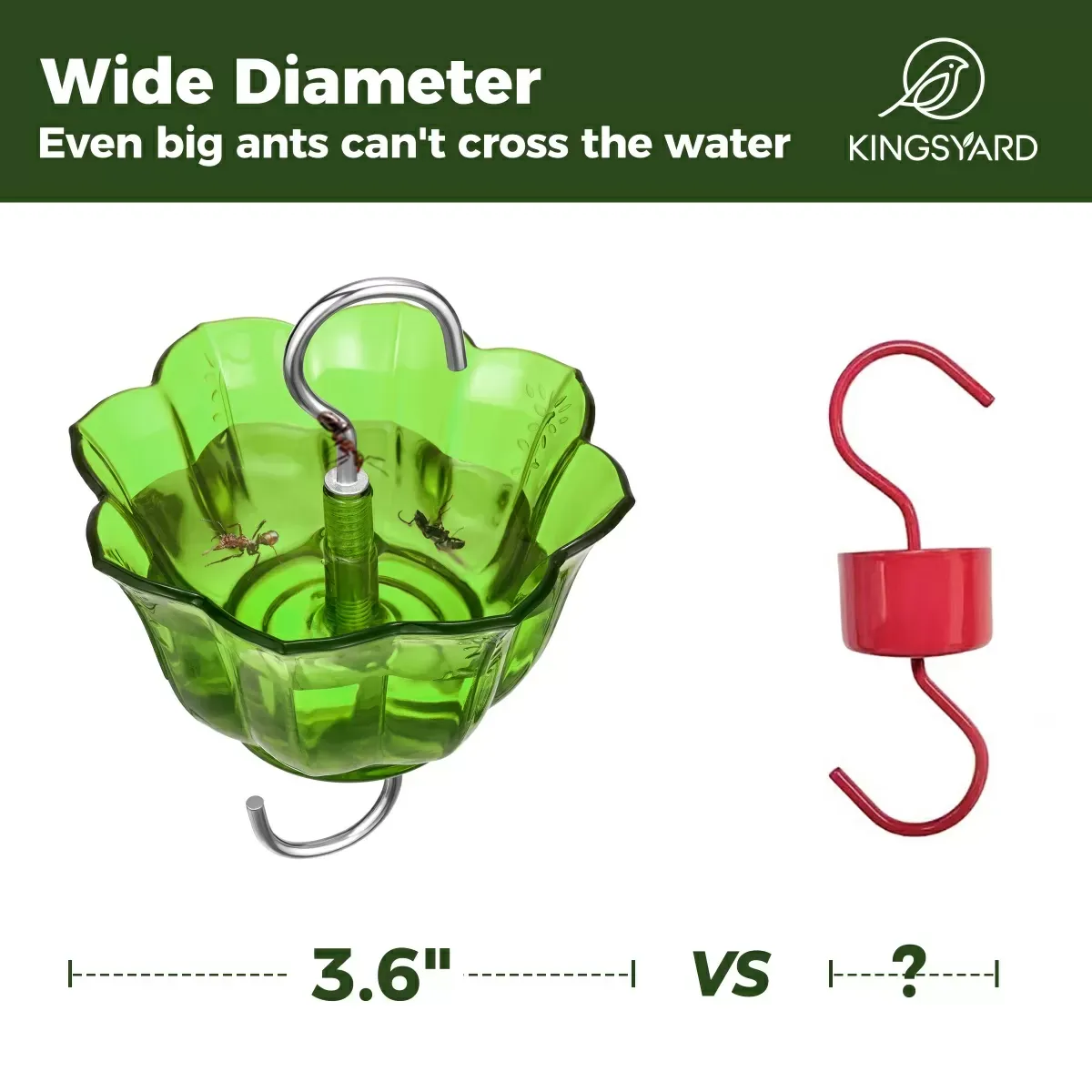 Green Kingsyard 2-Pack Ant Moat for Hummingbird Feeders 5