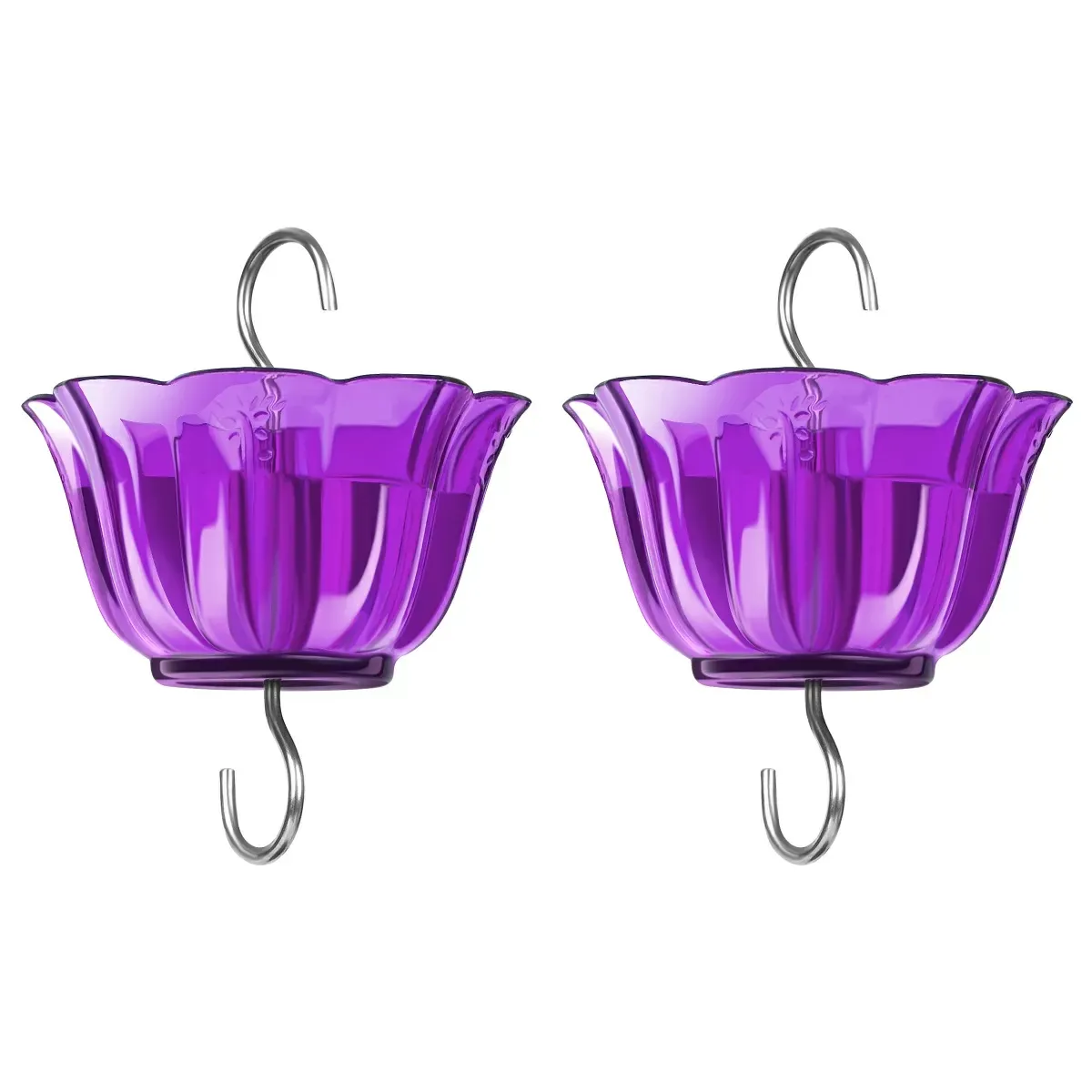 Purple Kingsyard 2-Pack Ant Moat for Hummingbird Feeders 2