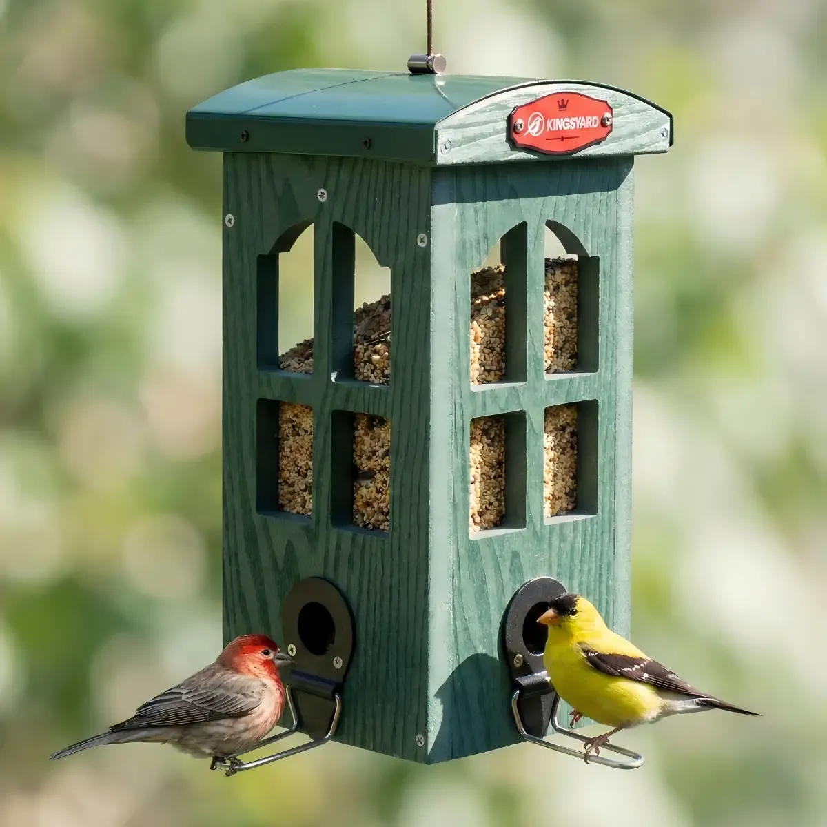 Kingsyard Weatherproof House Tube Bird Feeders