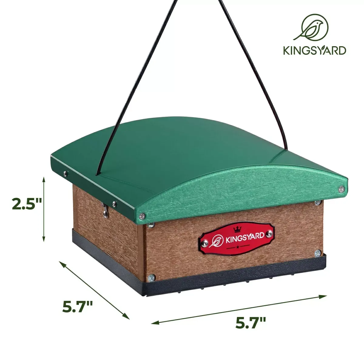 Kingsyard Recycled Plastic Upside Down Double Suet Feeder 3