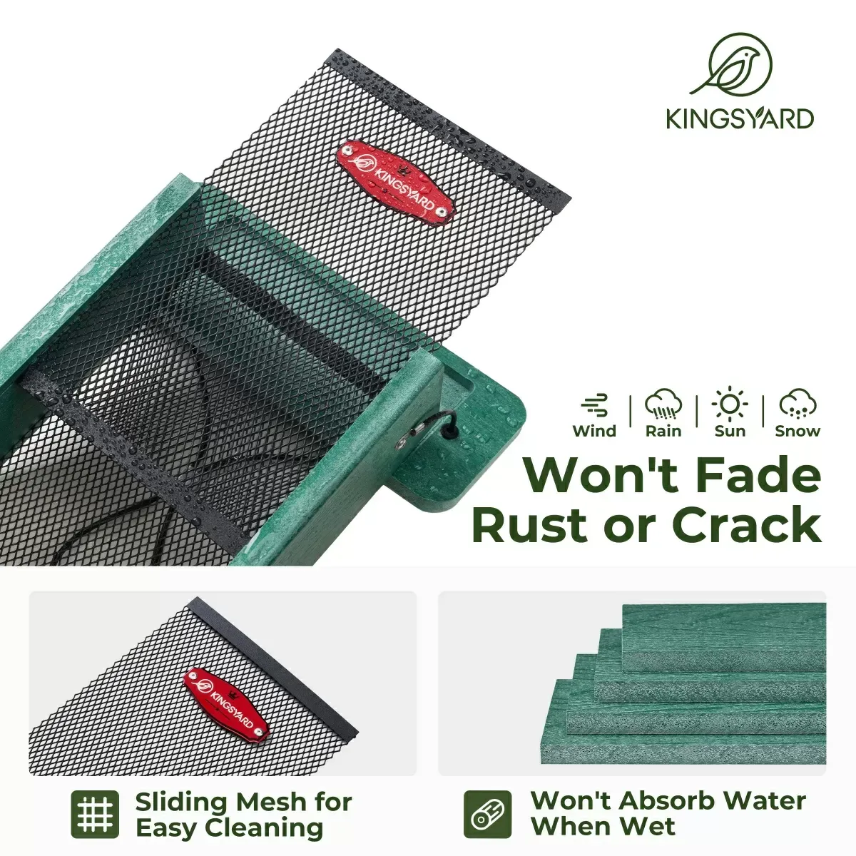 Kingsyard Metal Mesh Nyjer/Thistle Bird Feeder 5