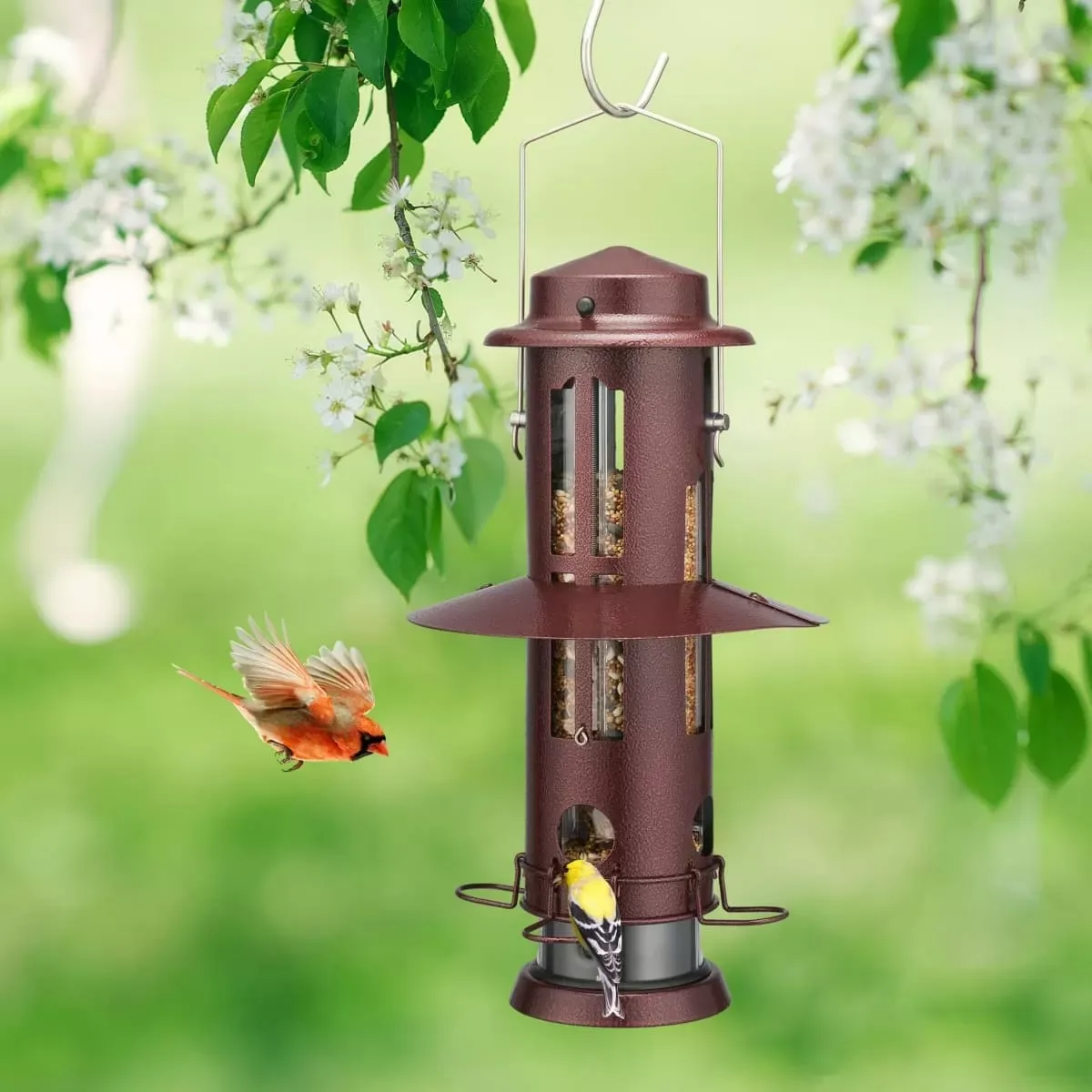 Bronze Kingsyard Squirrel Proof Pro Bird Feeder 6