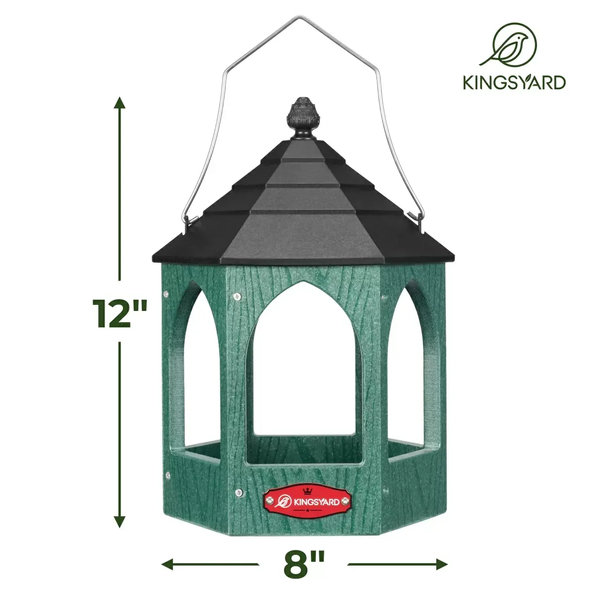Green Kingsyard Recycled Plastic Bird Feeder 3