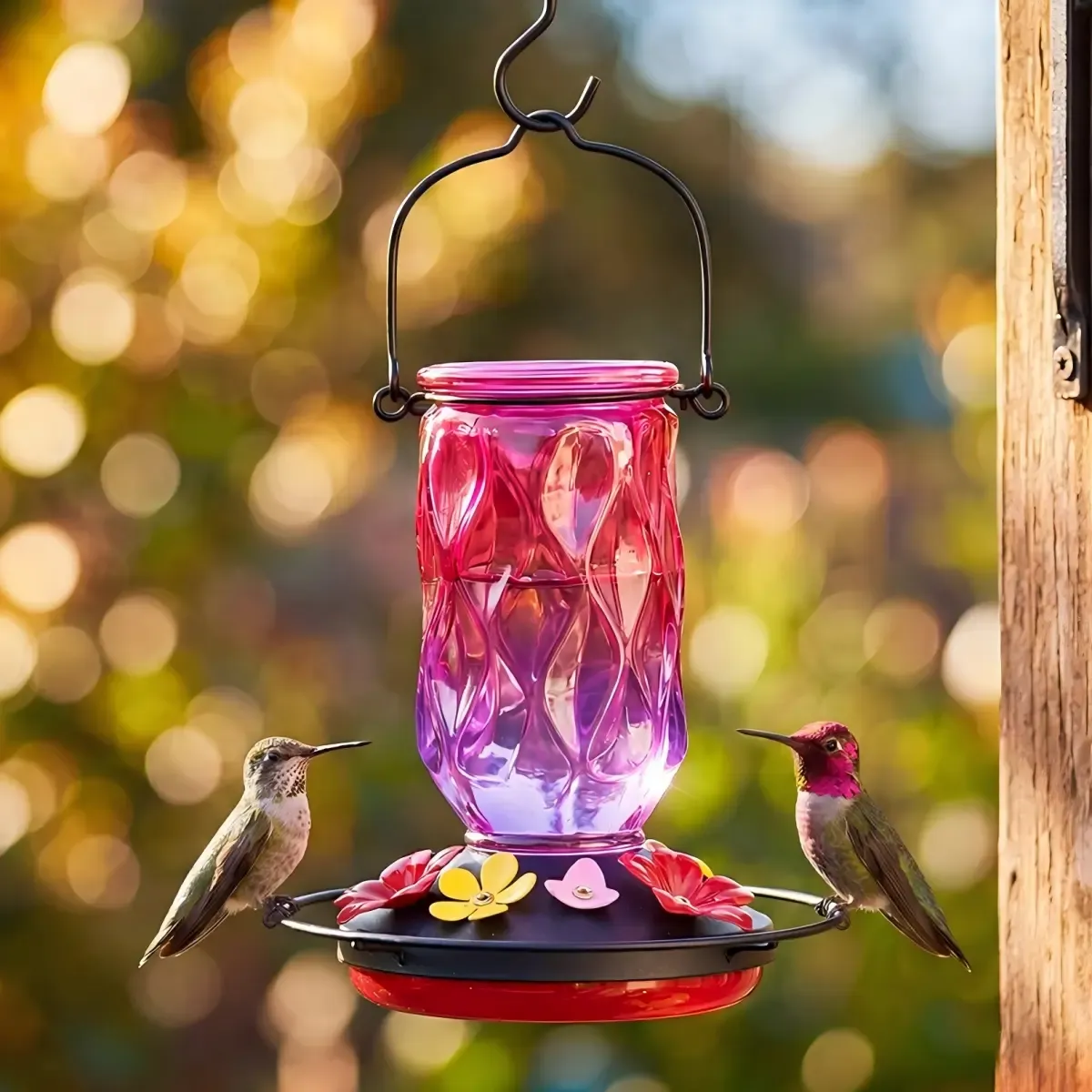 Kingsyard 20oz Ant Moat Glass Hummingbird Feeders 1 Kingsyard 20oz Ant Moat Glass Hummingbird Feeders 1