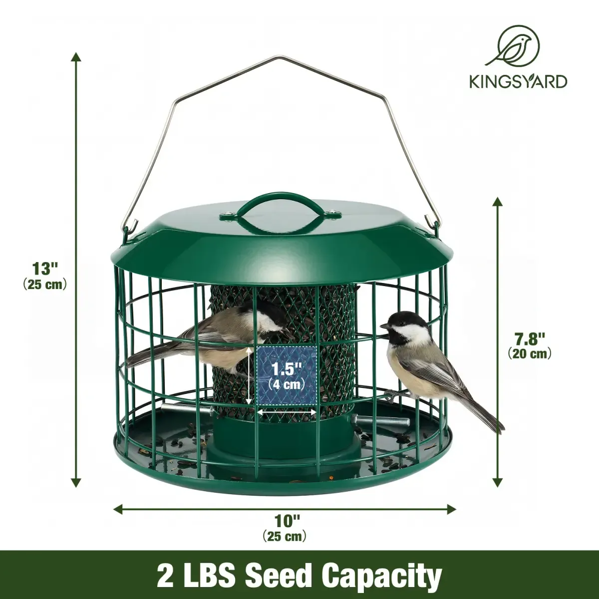 Kingsyard Weatherproof Caged Squirrel Proof Bird Feeders 3 Kingsyard Weatherproof Caged Squirrel Proof Bird Feeders 3