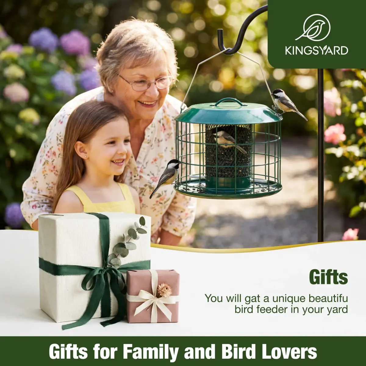 Kingsyard Weatherproof Caged Squirrel Proof Bird Feeders 9 Kingsyard Weatherproof Caged Squirrel Proof Bird Feeders 9