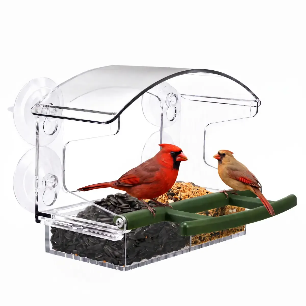 Kingsyard Window Bird Feeder with 4 Extra Strong Suction Cups 2 Kingsyard Window Bird Feeder with 4 Extra Strong Suction Cups 2