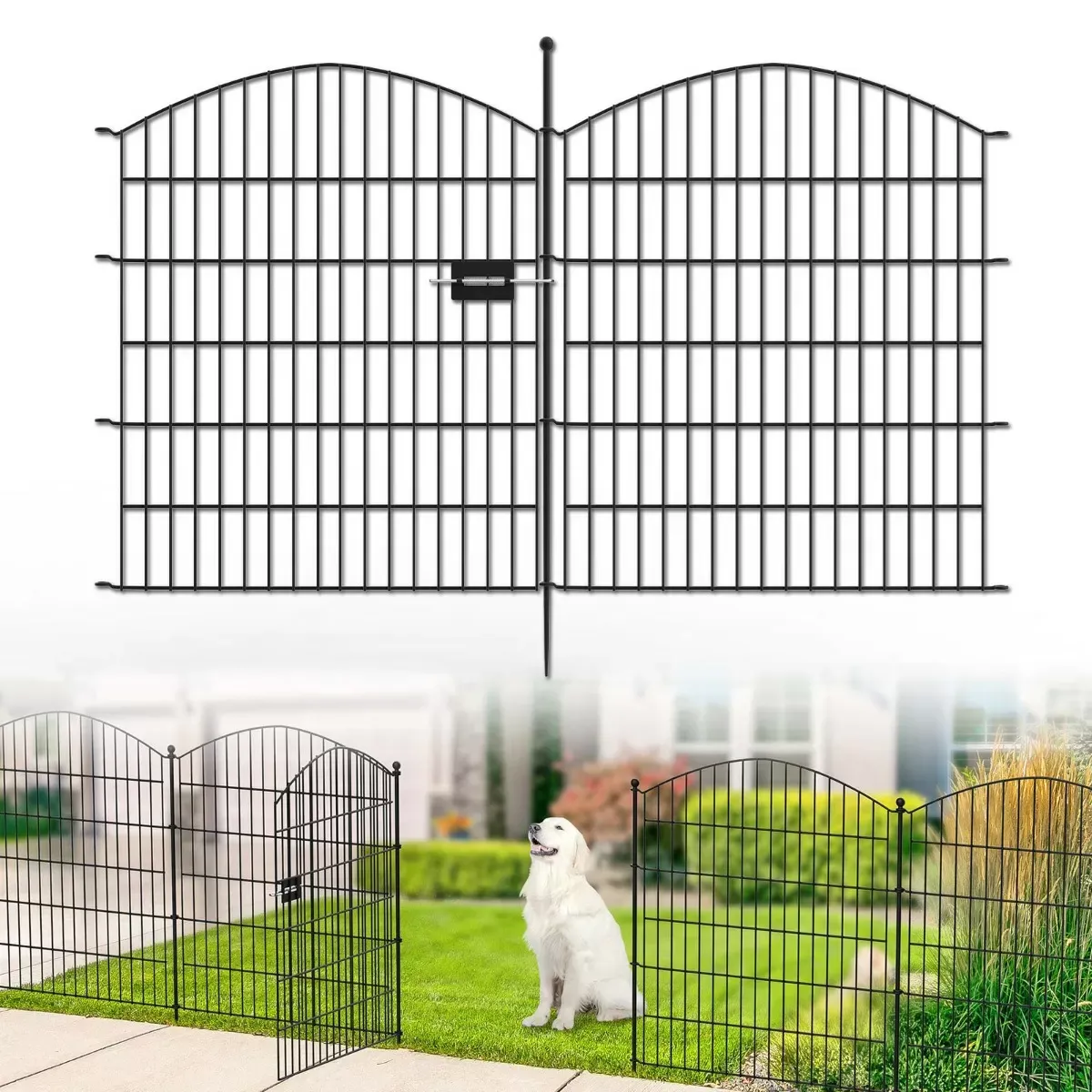 Kingsyard No Dig Big & Medium Animal Barrier Fence 2 Kingsyard No Dig Big & Medium Animal Barrier Fence 2