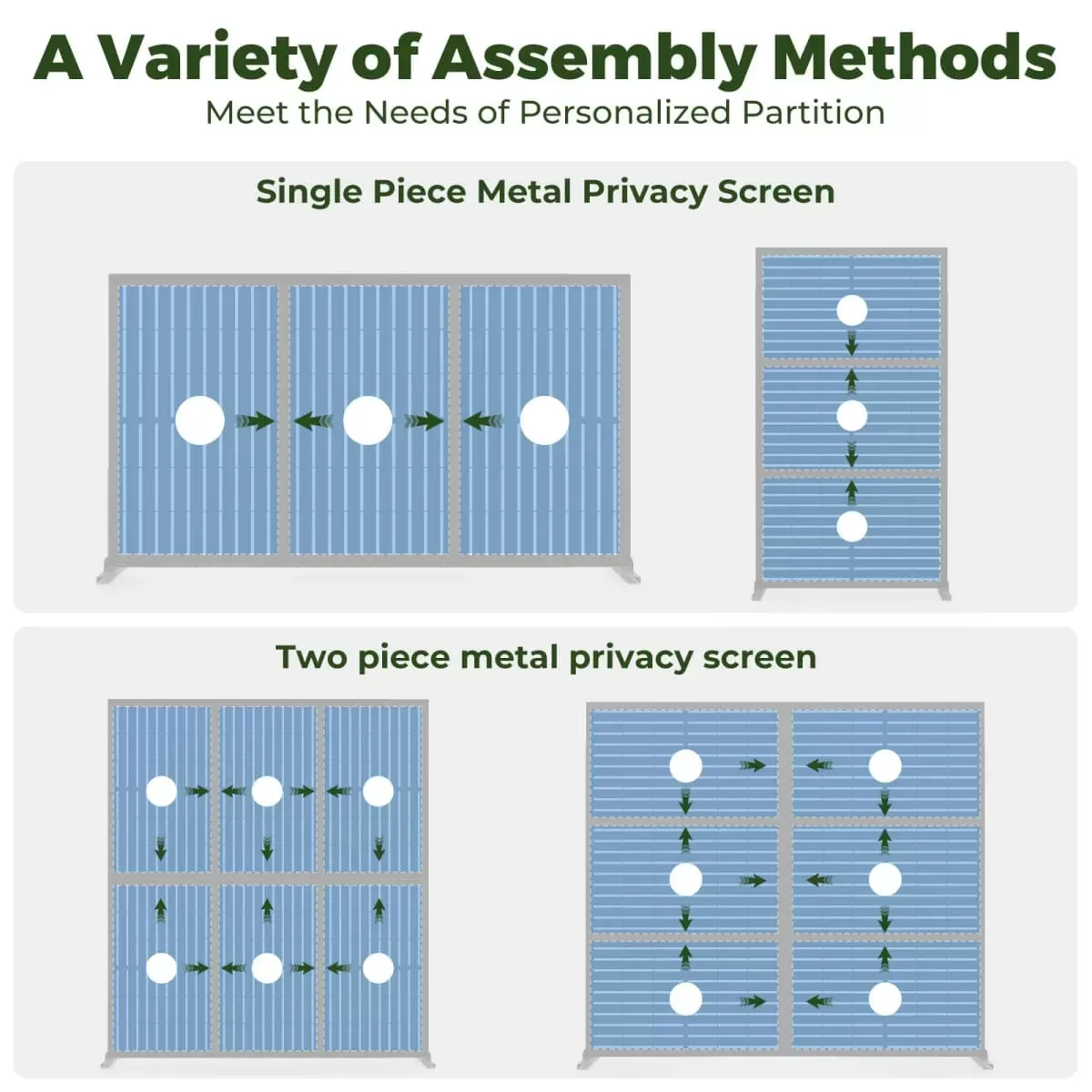 Kingsyard Decorative Metal Privacy Screen 8