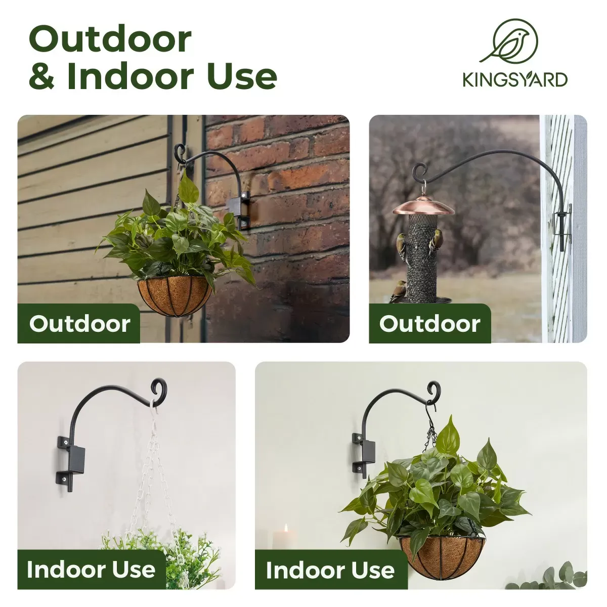 Kingsyard Rotatable Metal C-shaped Wall Hook 7 Kingsyard Rotatable Metal C-shaped Wall Hook 7