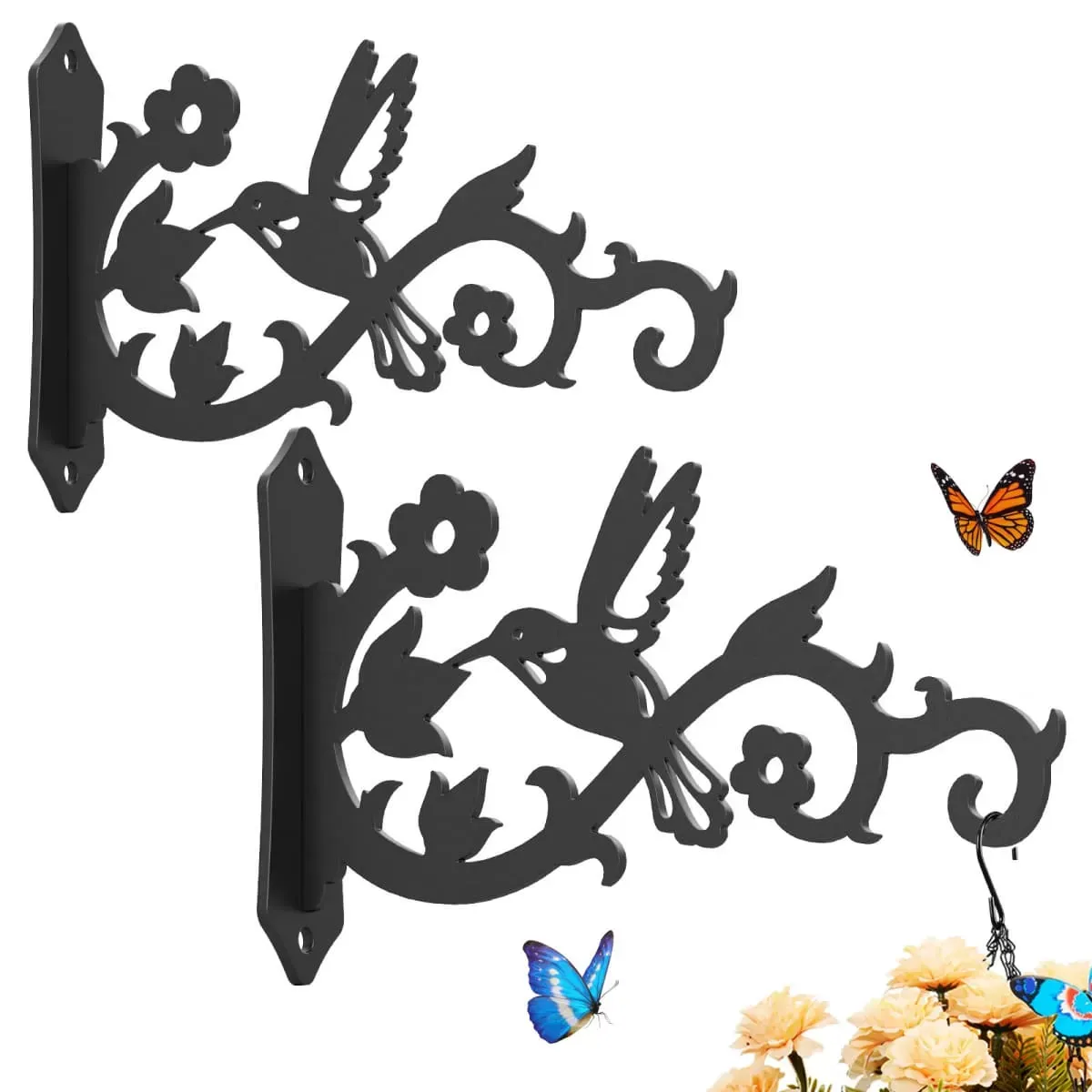 Kingsyard 2-Pack 8 Inch Heavy Duty Wall Plant Hangers 2 Kingsyard 2-Pack 8 Inch Heavy Duty Wall Plant Hangers 2