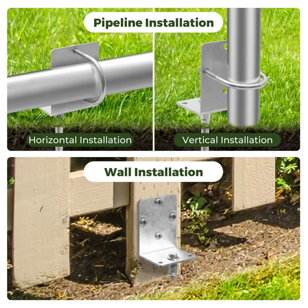 Kingsyard 20" Multi-Purpose Ground Anchors Screw 2 or 4 Pack 8