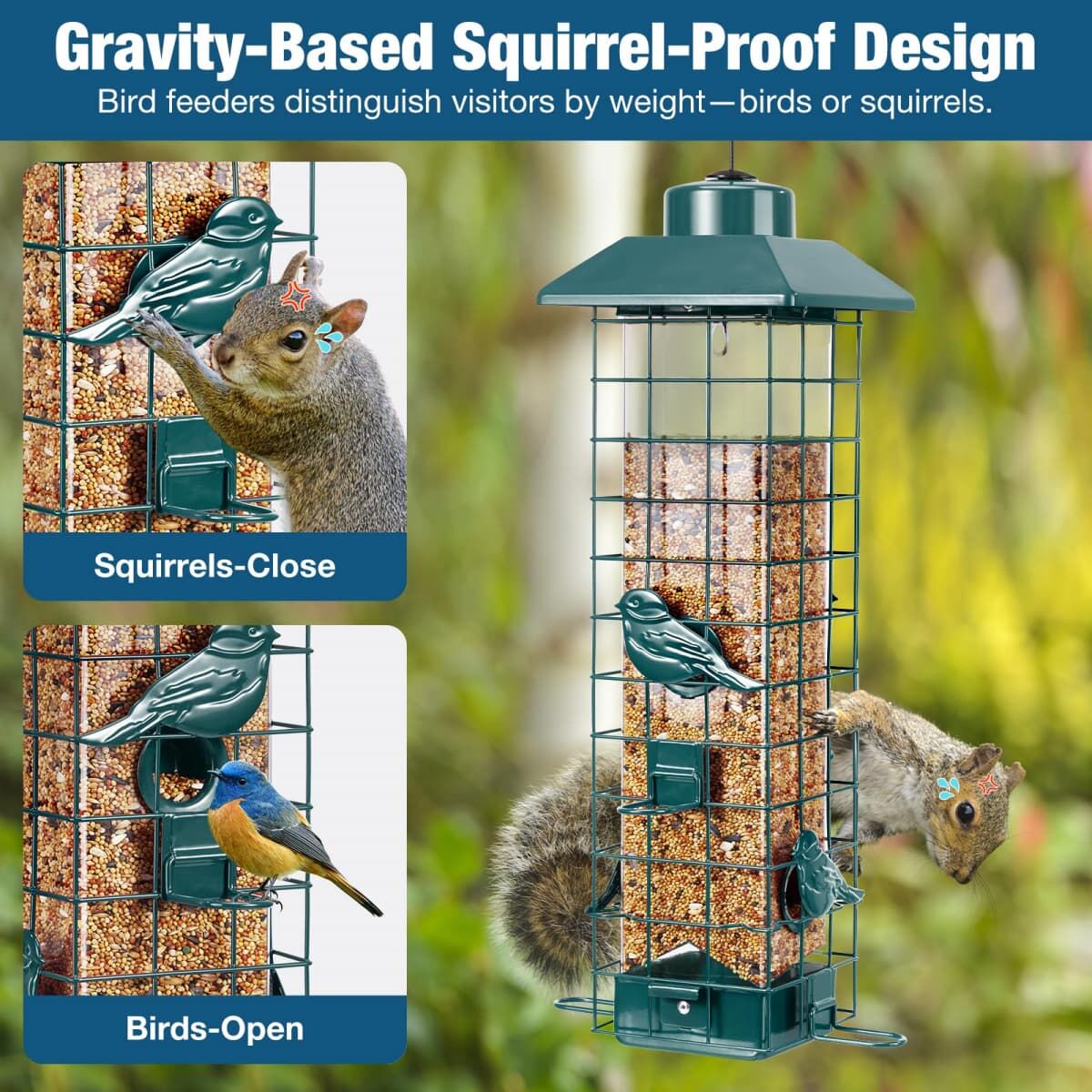 Kingsyard Squirrel-Proof Wild Bird Feeder 7