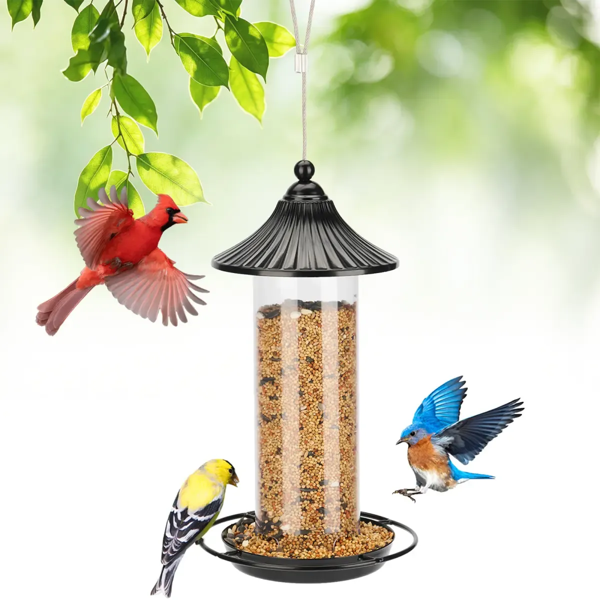 Kingsyard Chew-Proof Outdoor Metal Wild Bird Feeder 2